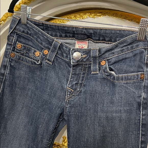 True Religion Skinny Jeans | Made in USA | Studded Pockets | Size 28 - Picture 4 of 6